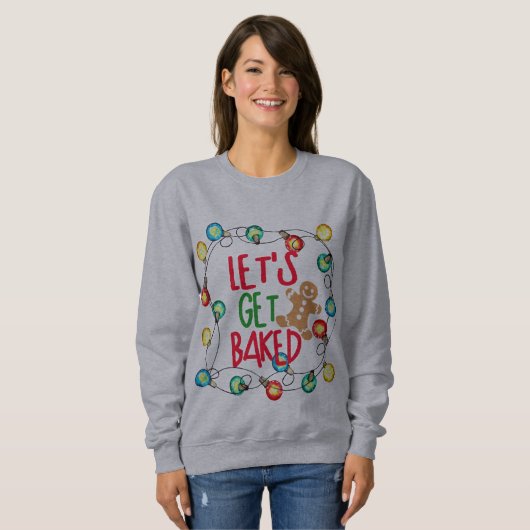 Einzigartiges Weihnachtsgeschenk Funny Lass uns ge Sweatshirt (Vorne ganz)