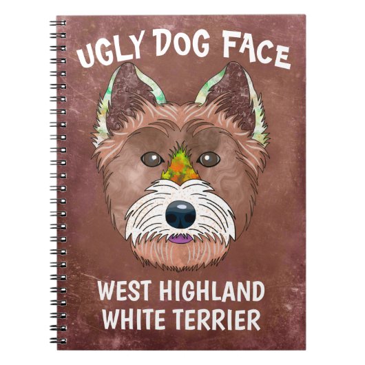 Einzigartiges West Highland White Terrier Hund Ges Notizblock (Vorderseite)