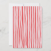 Einzigartiges Whimsical Hand Drawn Bow Weihnachtsf Einladung (Rückseite)