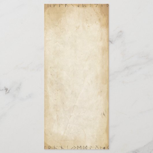 Einzigartiges Wikingermenü Menükarte (Rückseite)