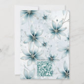 Einzigartiges Winterdesign für Snowflake Einladung (Rückseite)