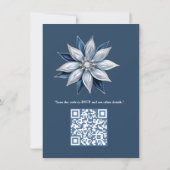 Einzigartiges Winterdesign für Snowflake Einladung (Rückseite)