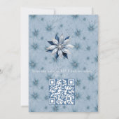 Einzigartiges Winterdesign für Snowflake Einladung (Rückseite)