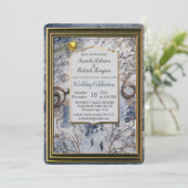 Einzigartiges Winterdesign für Snowflake Einladung (Stehend Vorderseite)