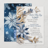 Einzigartiges Winterdesign für Snowflake Einladung (Vorne/Hinten)