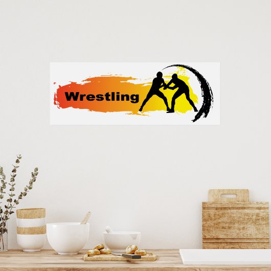 Einzigartiges Wrestling-Emblem Poster (Küche)