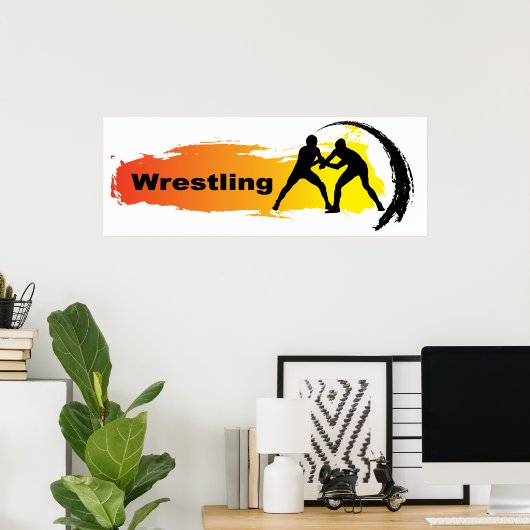 Einzigartiges Wrestling-Emblem Poster (Heimbüro)
