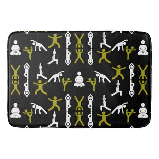 Einzigartiges Yoga-Geschenk Badematte (Vorderseite)