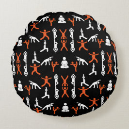 Einzigartiges Yoga-Geschenk Rundes Kissen
