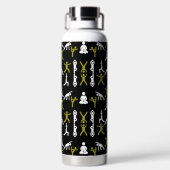 Einzigartiges Yoga-Geschenk Trinkflasche (Rückseite)
