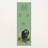 Einzigartiges Yoga Mat Design - Affe Yogamatte (Vorderseite)