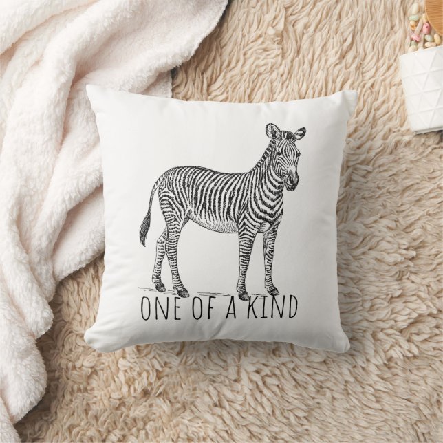 Einzigartiges Zebra Kissen (Decke)