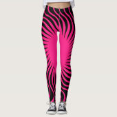 Einzigartiges Zebramuster-Design  Leggings (Vorderseite)