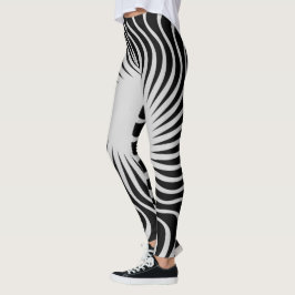Einzigartiges Zebramuster-Design Leggings