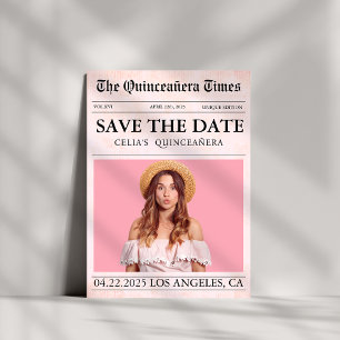 Einzigartiges zeitgenössisches Foto der Zeitung Qu Save The Date