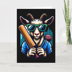 Einzigartiges Ziegen-Cricket-Design für Sportbegei Karte