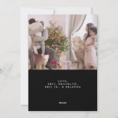 Einzigartiges Zwei-Foto-glücklichstes Weihnachtsfe Feiertagskarte (Rückseite)