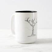Einzige Baum-Tasse Zweifarbige Tasse (Vorderseite Links)