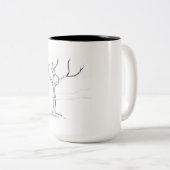 Einzige Baum-Tasse Zweifarbige Tasse (VorderseiteRechts)