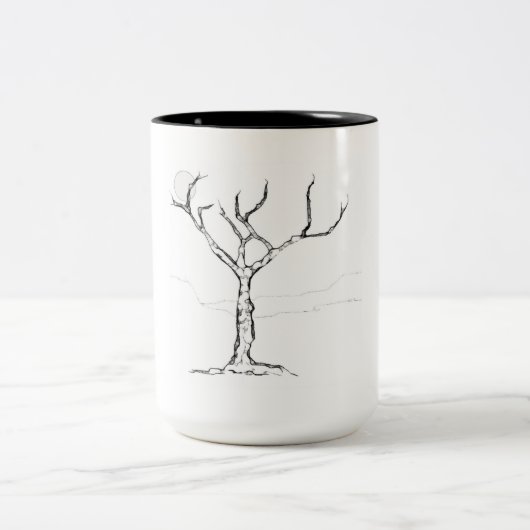 Einzige Baum-Tasse Zweifarbige Tasse (Mittel)