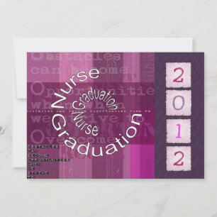 Einzige Einladung zur Krankenschwester-Graduation