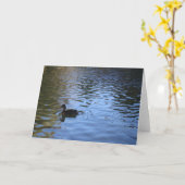 Einzige Enten-Anmerkungs-Karte - löschen Sie nach Karte (Gelbe Blume)