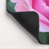 Einzige rosa Rose Mousepad (Ecke)