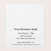 Einzige Stern-Erdölbohrungs-Anlage Visitenkarten (Innenseite Aufgefaltet)