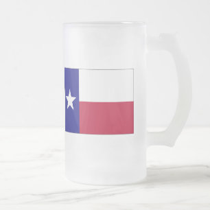Einzige Stern-Flagge Texas Mattglas Bierglas
