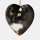 Einzige Stern-Katze, die auf einer Tabelle, Keramik Ornament (Rechts)