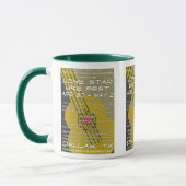 Einzige Stern Uke Fest-Plakat-Kunst Tasse (Links)