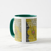 Einzige Stern Uke Fest-Plakat-Kunst Tasse (Vorderseite Links)