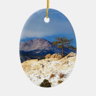 Einziger Baum Keramikornament