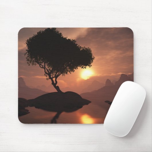 Einziger Baum Mousepad (Mit Mouse)
