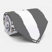 Einziger Baum-städtisches Grau Krawatte (Gerollt)