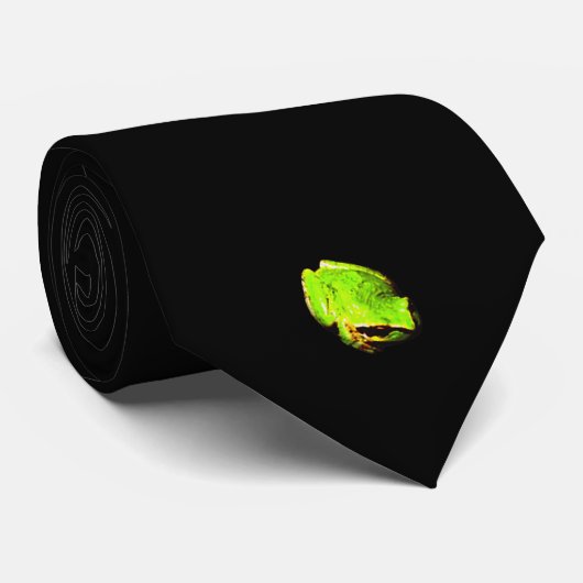 Einziger Frosch in schwarzer Krawatte (Gerollt)