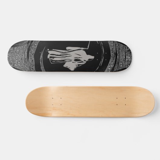 Einziger grimmiger Sensenmann Skateboard (Horizontal)