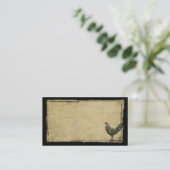 Einziger Hahn-Prim Geschäfts-Karten Visitenkarte (Stehend Vorderseite)