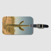 Einziger Kaktus Gepäckanhänger (Vorderseite (Horizontal))