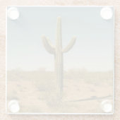 Einziger Kaktus Glasuntersetzer (Rückseite)