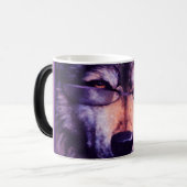Einziger lila Wolf Verwandlungstasse (Vorderseite Links)