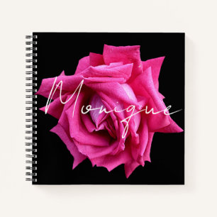 Einziger Name des Monique, rosa Rose Notizblock