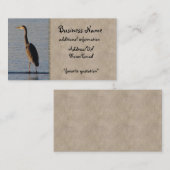 Einziger Reiher Visitenkarte (Vorne/Hinten)