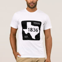 einziger Stern des Texas-Verkehrsschildes 1836