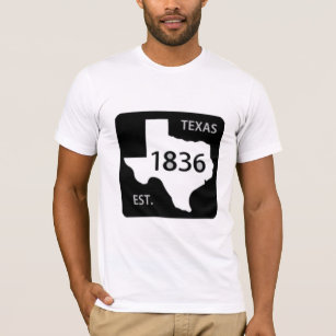 einziger Stern des Texas-Verkehrsschildes 1836 T-Shirt