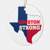 Einziger Stern "Houston stark " Keramikornament (Links)