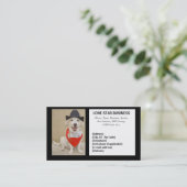 EINZIGER STERN IRGENDEIN GESCHÄFT VISITENKARTE (Stehend Vorderseite)