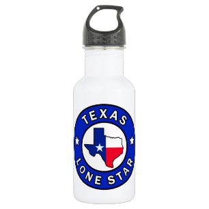 Einziger Stern Texas Edelstahlflasche