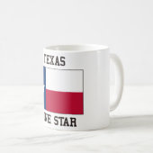 Einziger Stern Texas Kaffeetasse (VorderseiteRechts)