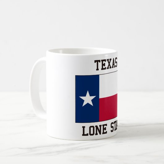 Einziger Stern Texas Kaffeetasse (Vorderseite Links)